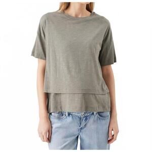 NEW RIPE claud nursing tee in moss
